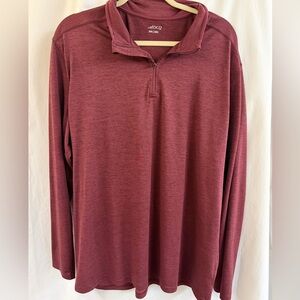 Men’s Maroon Quarter-Zip Pullover